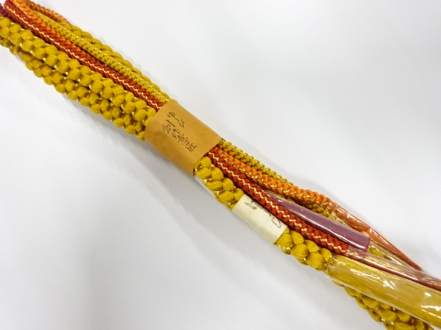 未使用品　正絹　手組帯締め